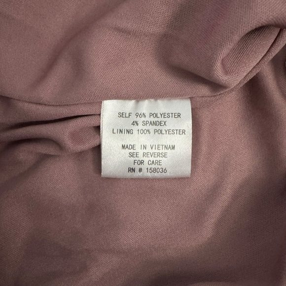 Birdy Grey Gene Dress Dark Mauve Halter Maxi Floor Length Slit Lined Medium - Picture 8 of 12